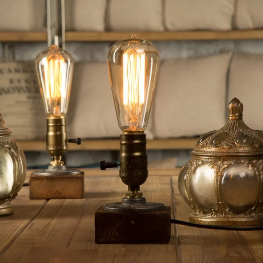 Lampe de chevet style industriel