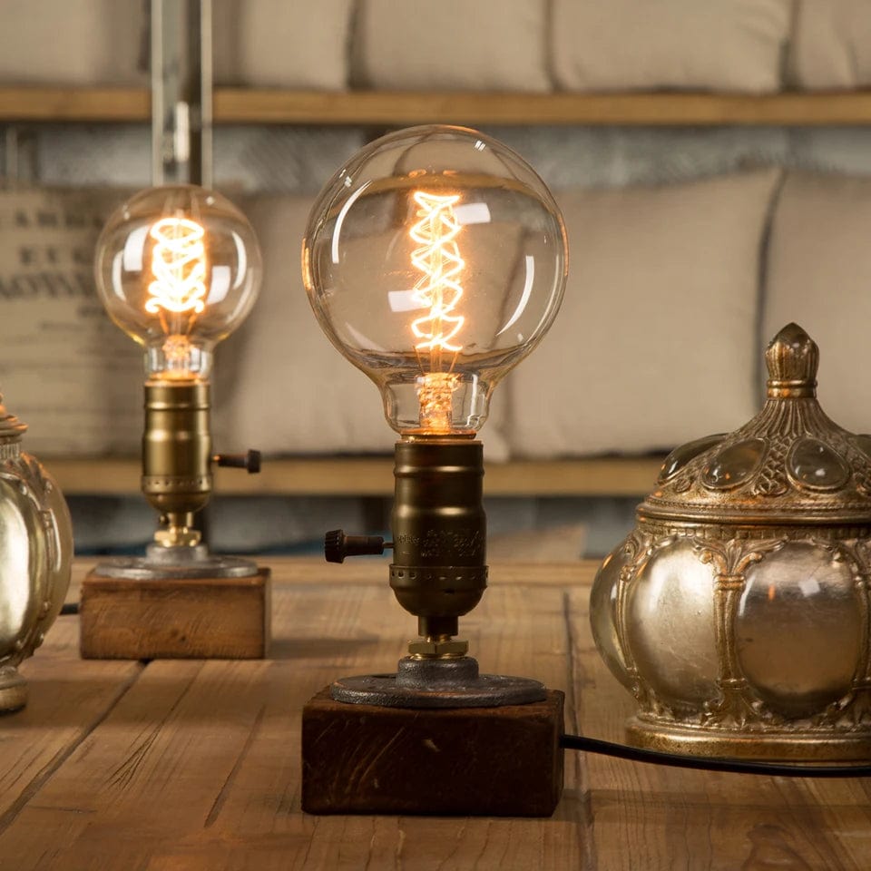 Lampe de chevet style industriel