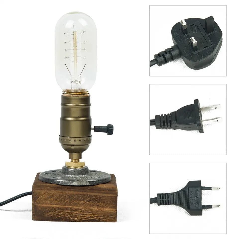 Lampe de chevet style industriel