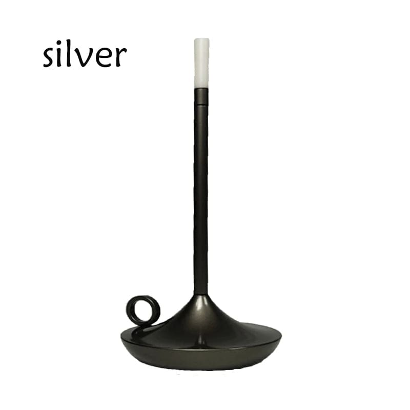 Lampe de chevet style rétro Argent