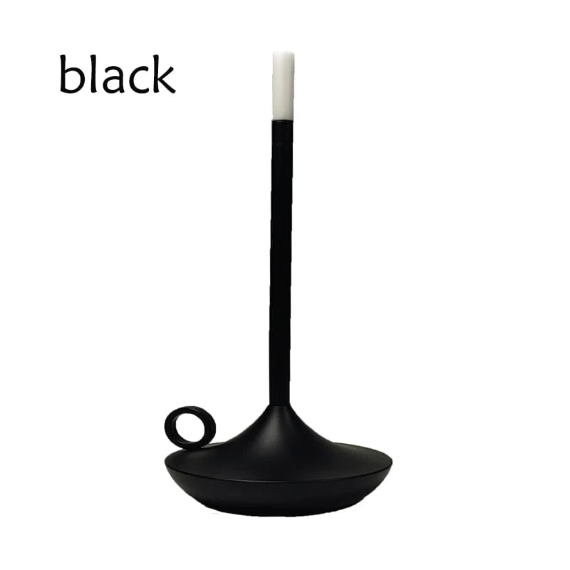 Lampe de chevet style rétro Noir