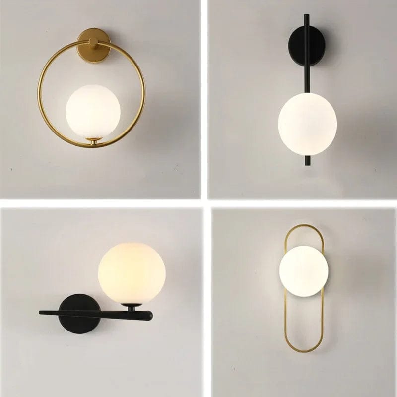 Lampe de chevet suspendue boule