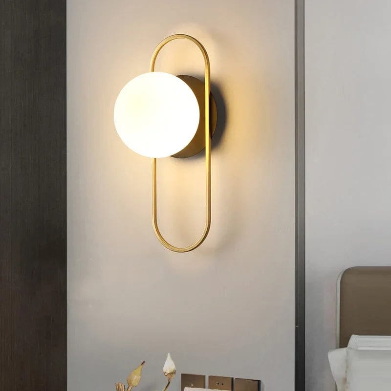 Lampe de chevet suspendue boule