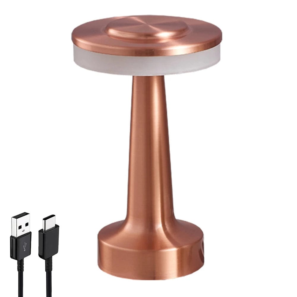 Lampe de chevet tactile design B - Rose or