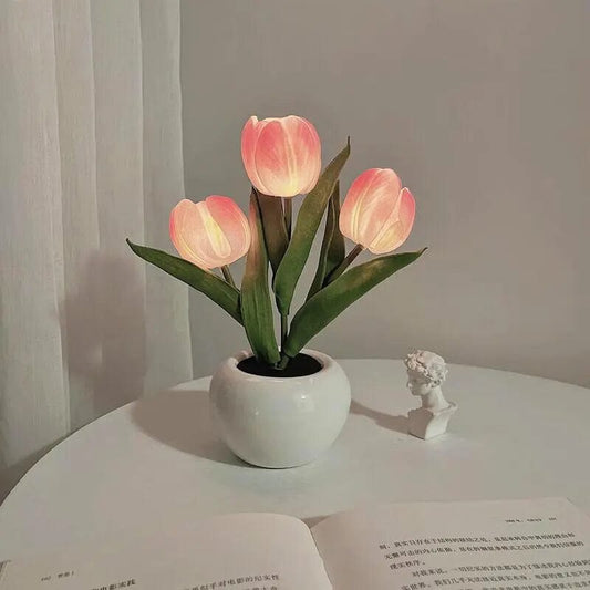 Lampe de chevet tulipes