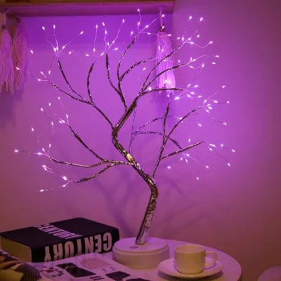 Veilleuse arbre 108 LED rose