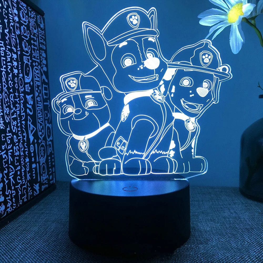 Veilleuse Disney chien 7 couleurs en gestion tactile / E