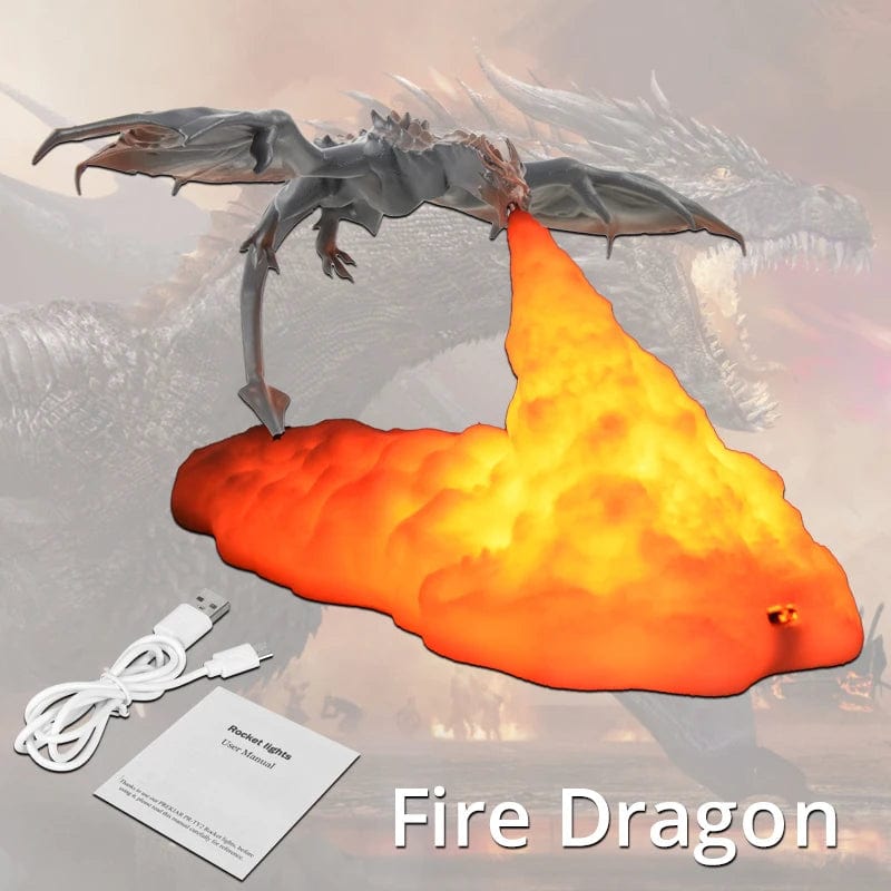 Veilleuse dragon Dragon de feu