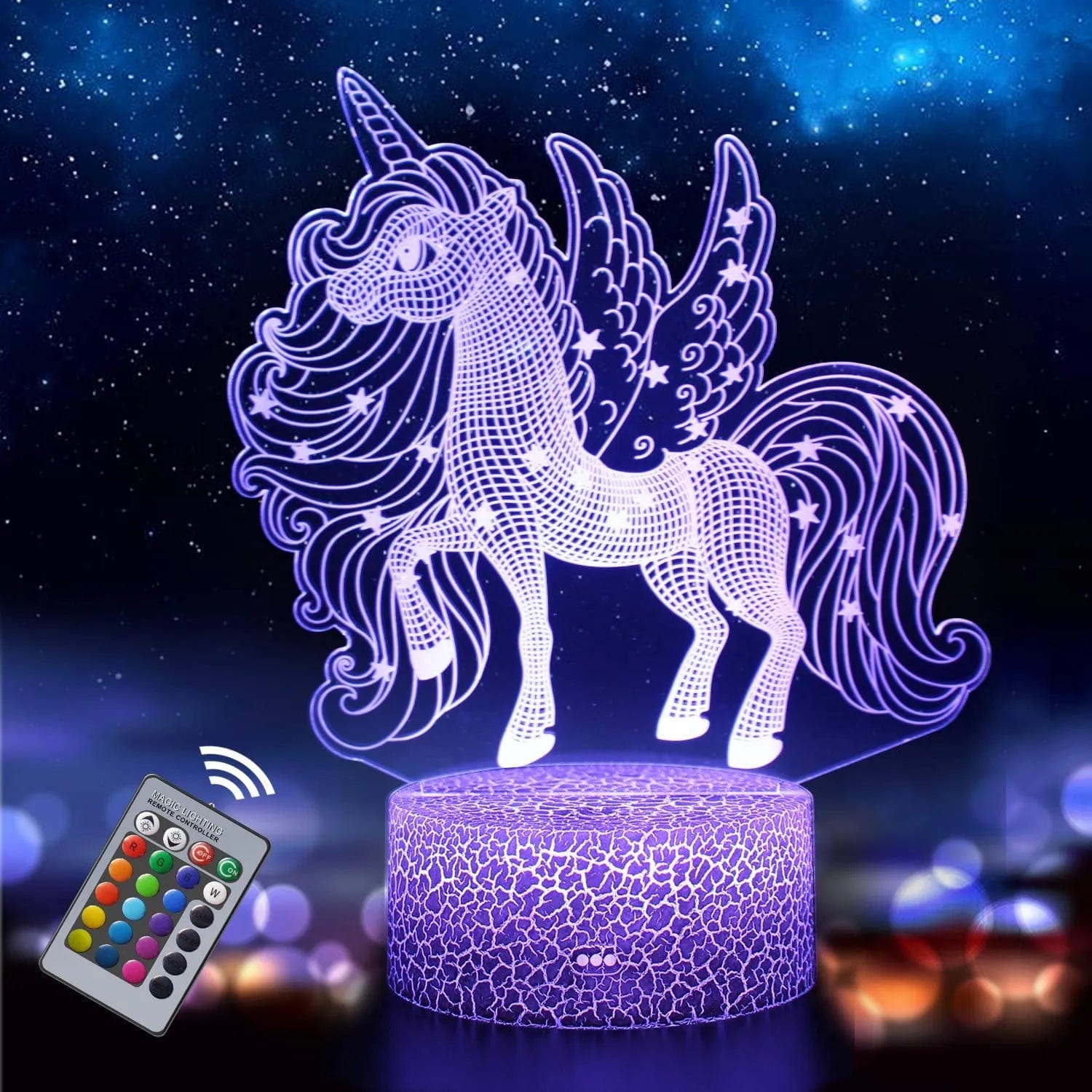 Veilleuse licorne 3D